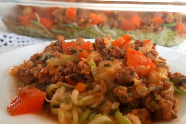 Receita de Spaghetti a bolonhesa sem massa!